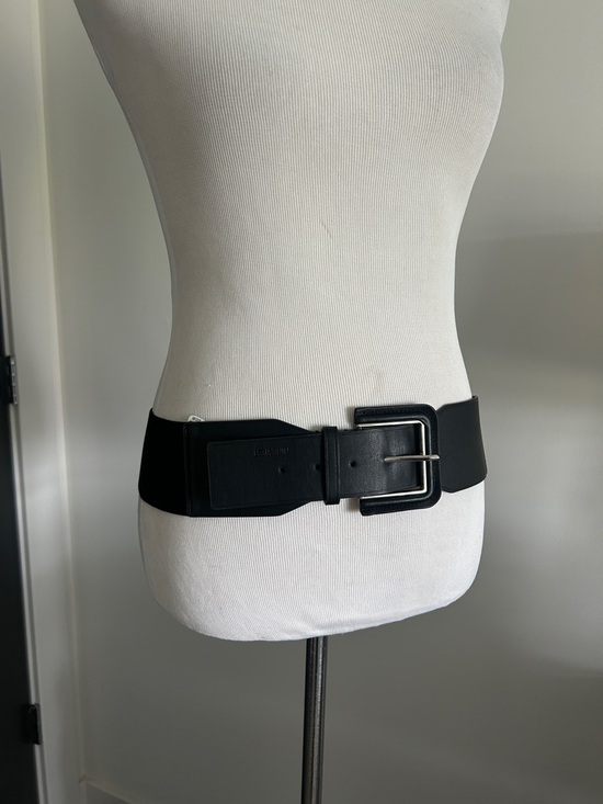 Nine West Accessories - Nine West elastic M L Black Wide Women's Belt with Square Buckle